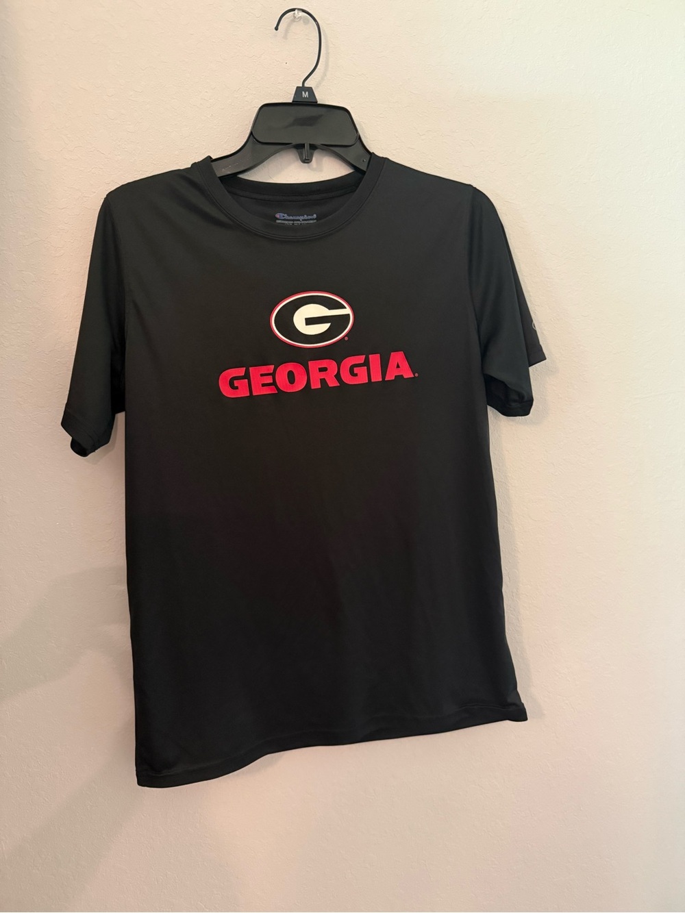 Champion Black Georgia Bulldogs T shirt